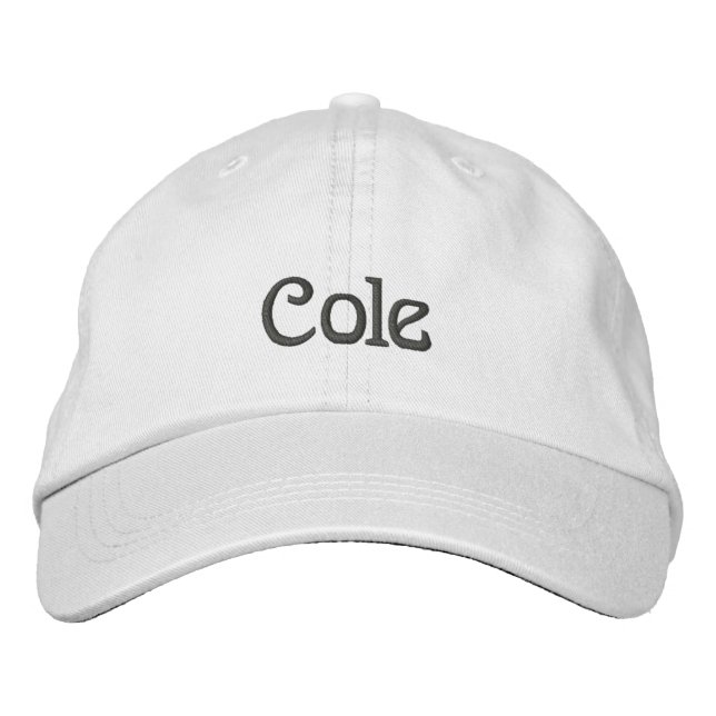 CASQUETTE du concepteur de noms COLE (Devant)