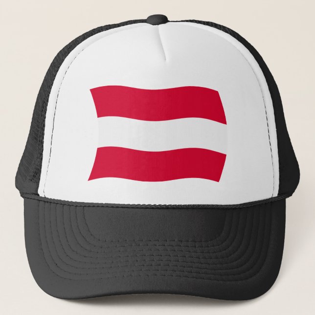 Casquette du drapeau autrichien (Devant)