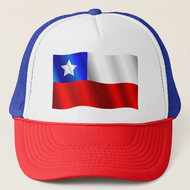 Casquette du drapeau chilien (Devant)