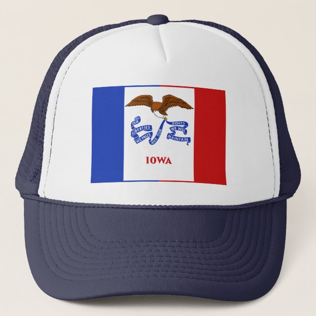 Casquette du drapeau de l'Iowa (Devant)