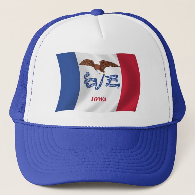 Casquette du drapeau de l'Iowa (Devant)
