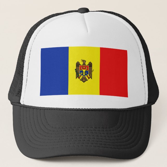 Casquette du drapeau de Moldova (Devant)