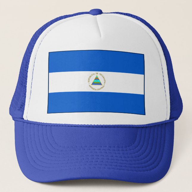 Casquette du drapeau du Nicaragua (Devant)