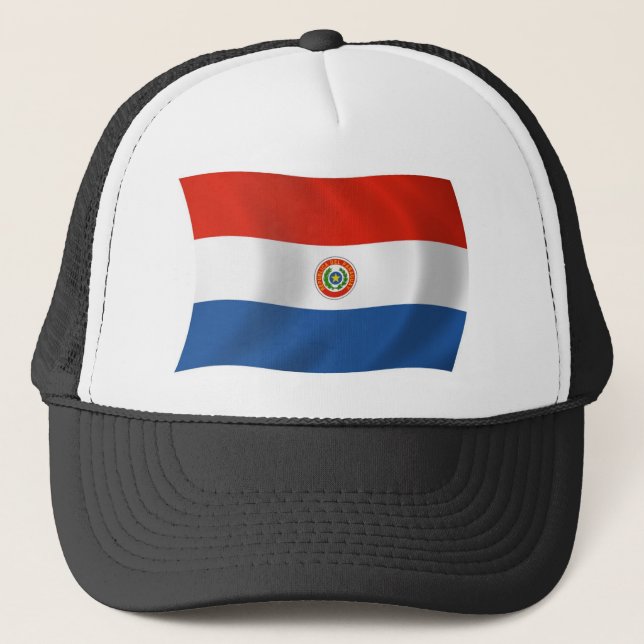 Casquette du drapeau du Paraguay (Devant)