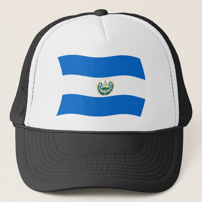 Casquette du drapeau du Salvador (Devant)