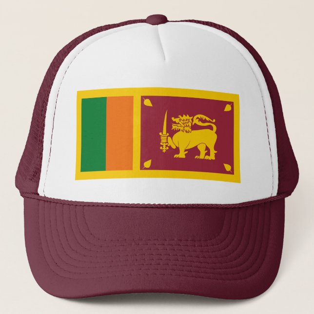 Casquette du drapeau du Sri Lanka (Devant)