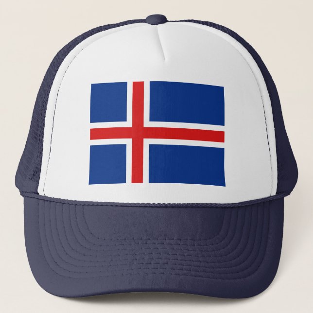 Casquette du drapeau islandais (Devant)