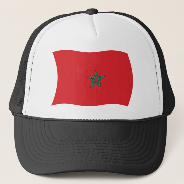 Casquette du drapeau marocain (Devant)