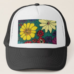 Casquette du jardin fleuri