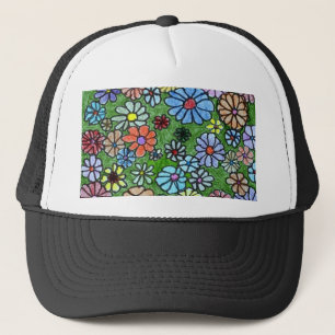 Casquette du jardin fleuri