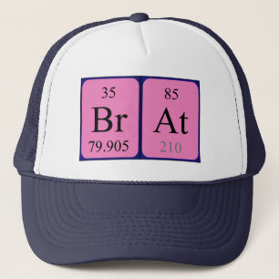 casquette du nom de la table périodique du pain