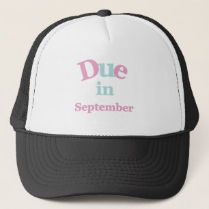 Casquette Dû rose en septembre