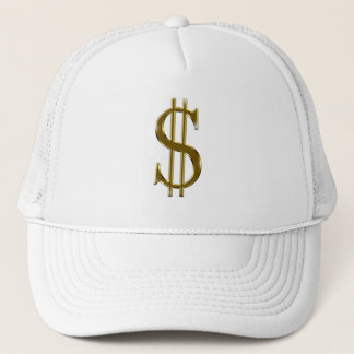 Casquette $ d'U.S.dollar d'or de signe