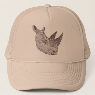 Casquette du sud de rhinocéros blanc