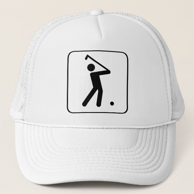Casquette du symbole de balle de golf (Devant)