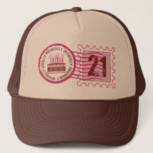 Casquette du timbre 21 d'anniversaire