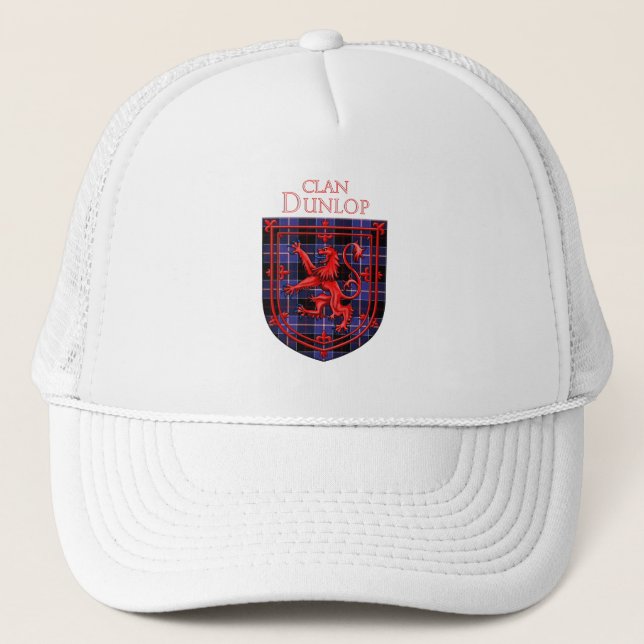 Casquette Dunlop Tartan Scottish Plaid Lion Rampant (Devant)