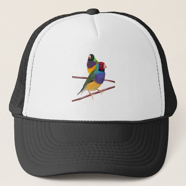 Casquette Duo de pinson de Gouldian (Devant)