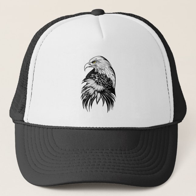 Casquette Eagle Wild Animal Nature Illustration Art tatouage (Devant)