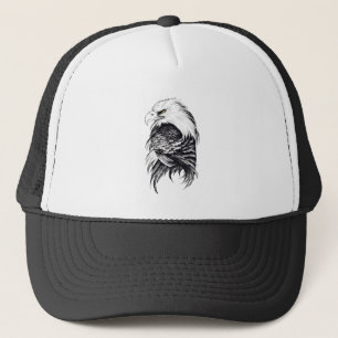 Casquette Eagle Wild Animal Nature Illustration Art tatouage
