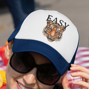 Casquette Easy Tiger Portrait Faux Sequin look tendance