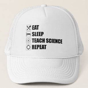 Casquette Eat. Sleep. Teach Science. Repeat