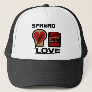 Casquette Écartez l'amour avec la bouteille de confiture