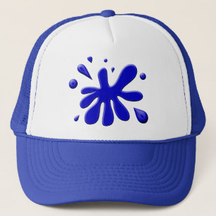 Casquette Éclaboussure bleue de peinture