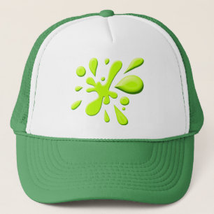 Casquette Éclaboussure verte de peinture