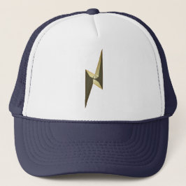 Casquette Éclair de tonnerre d'or moderne