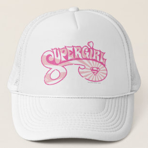 Casquette Éclat rose d'étoile de logo de Supergirl