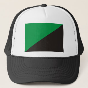 Casquette écologie de noir de vert de drapeau d'eco
