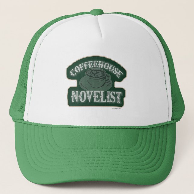 Casquette Ecriture Life Coffhouse Novelist Slogan (Devant)