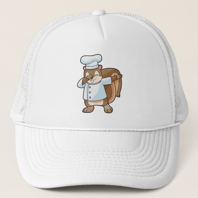 Casquette Écureuil comme cuire avec tablier de Cuisine (Devant)