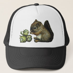 Casquette Écureuil et noisettes