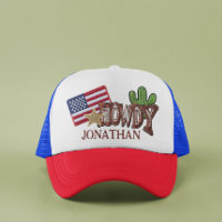 Ecussons Faux Personnalisés Drapeau USA Howdy