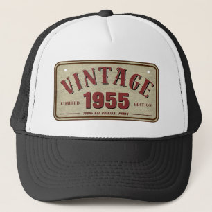 Casquette Édition limitée vintage 1955, toutes pièces d'orig