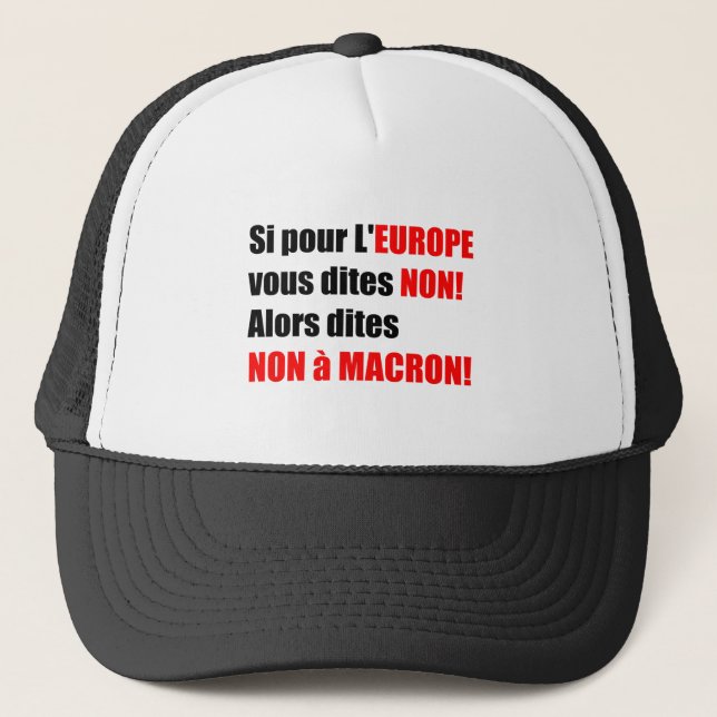Casquette Élections présidentielles en France 2017 - Casquet (Devant)