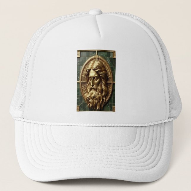 Casquette Élégance en Absolution Croix sur marbre avec doré (Devant)