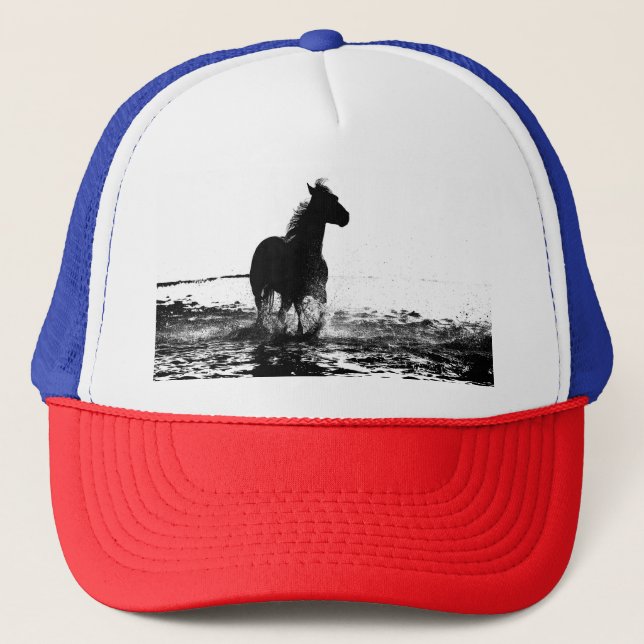 Casquette Élégant Pop Art moderne à cheval Modèle (Devant)