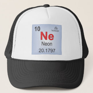Casquette Élément individuel au néon du Tableau périodique