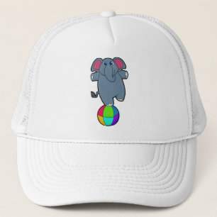 Casquette Elephant au cirque avec boule de cirque