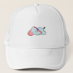 Casquette Eléphant au coucher avec tête de lit