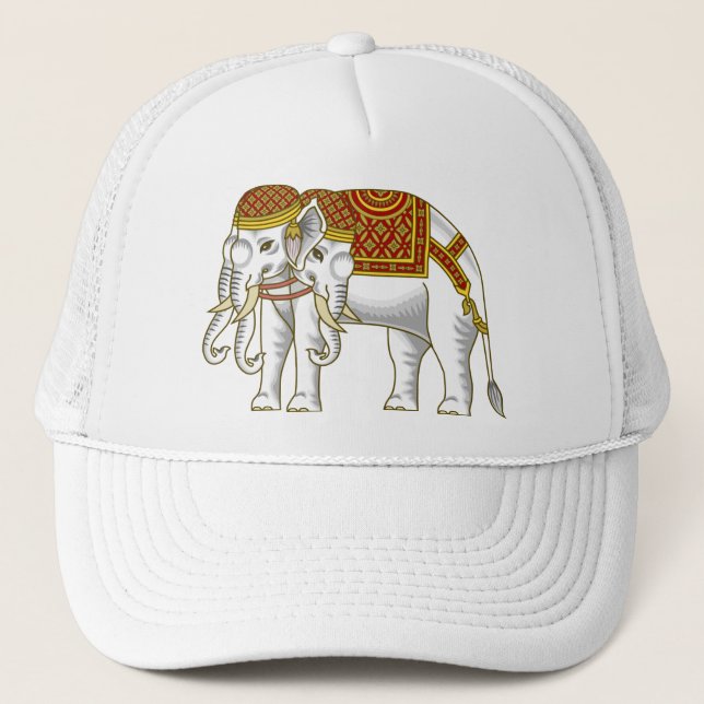 Casquette Elephant blanc thaïlandais Erawan (Devant)