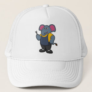 Casquette Elephant coiffeur avec ciseaux