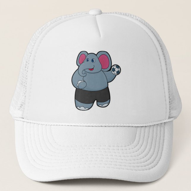 Casquette Elephant comme joueur de handball avec Handball (Devant)