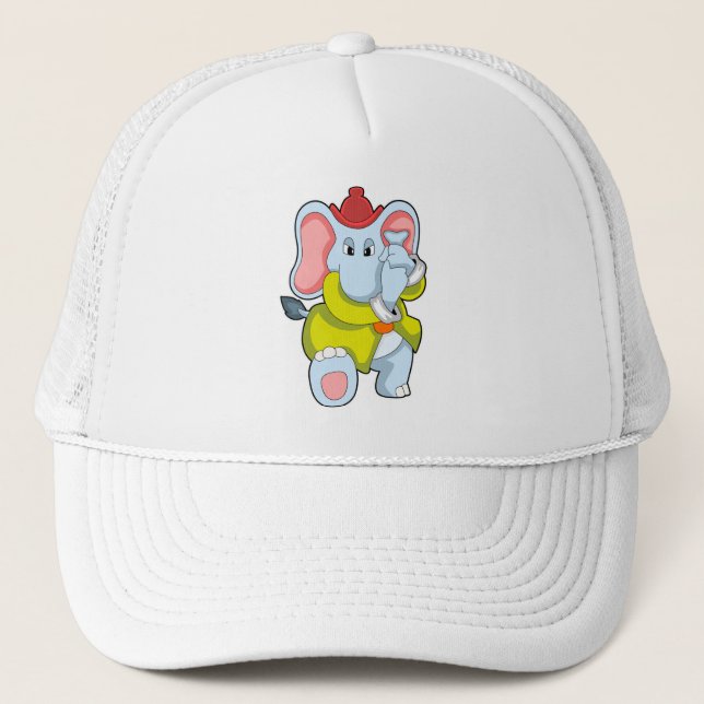 Casquette Elephant comme pompier avec Proboscis (Devant)