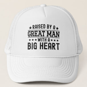 Casquette Élevé Par Un Grand Homme Avec Un Gros Coeur Drôle