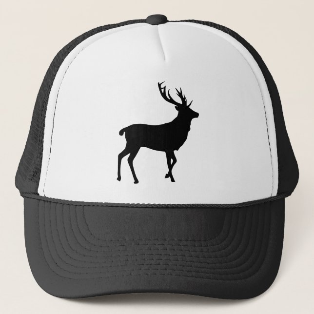 Casquette Elk Silhouette Coupé Stade Bull - Cerf d'Animal (Devant)