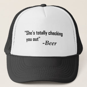 Casquette "Elle vous vérifie totalement" - bière